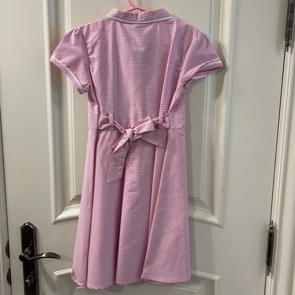 Girls stain-resistant plaid checkered dress - Picture 5 of 5